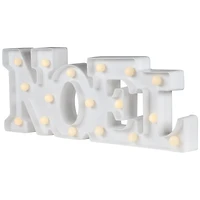 17" White Noel LED Christmas Marquee Wall Sign
