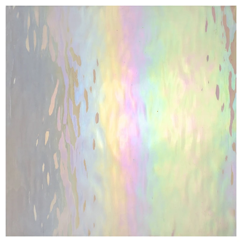 Oceanside Compatible™ 12" x 12" Clear Waterglass® Fusible Iridescent Glass Sheet