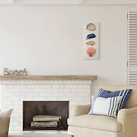 Stupell Industries Ocean Life Sea Shells Soft Beige Sand Canvas Wall Art