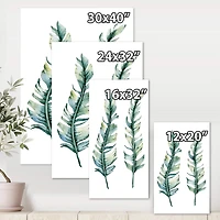 Designart - Duo of Tropical Leaves