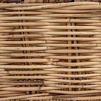 Hello Honey® 23" Natural Rattan Hand-Woven Sectioned Basket