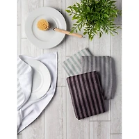 DII® Gray Striped Microfiber Towel Set