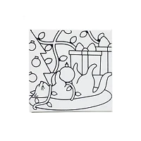 5" x 5" Christmas Kitten Canvas Painting Kit by Artist's Loft™