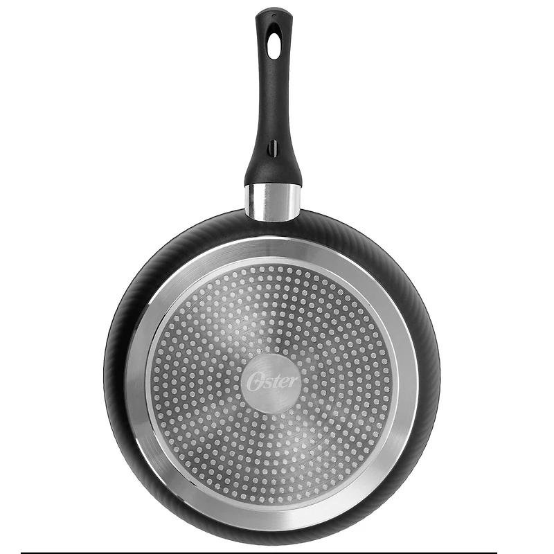 Oster Kono 11'' Black Aluminum Nonstick Frying Pan