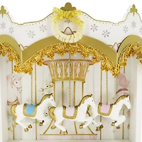 9.5" White & Gold Carousel Tabletop Décor by Ashland®
