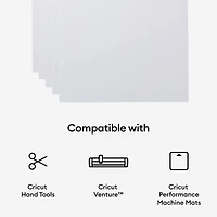 Cricut® White 24" x 28" Cardstock Sampler, 10 Sheets