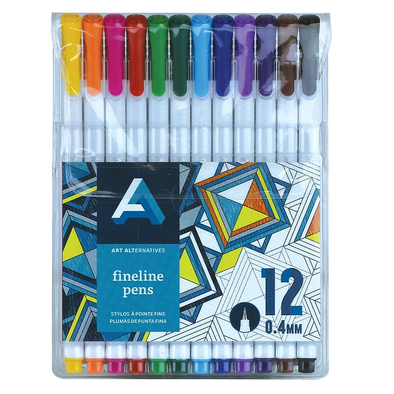12 Packs: 12 ct. (144 total) Art Alternatives Fineline Pen Set