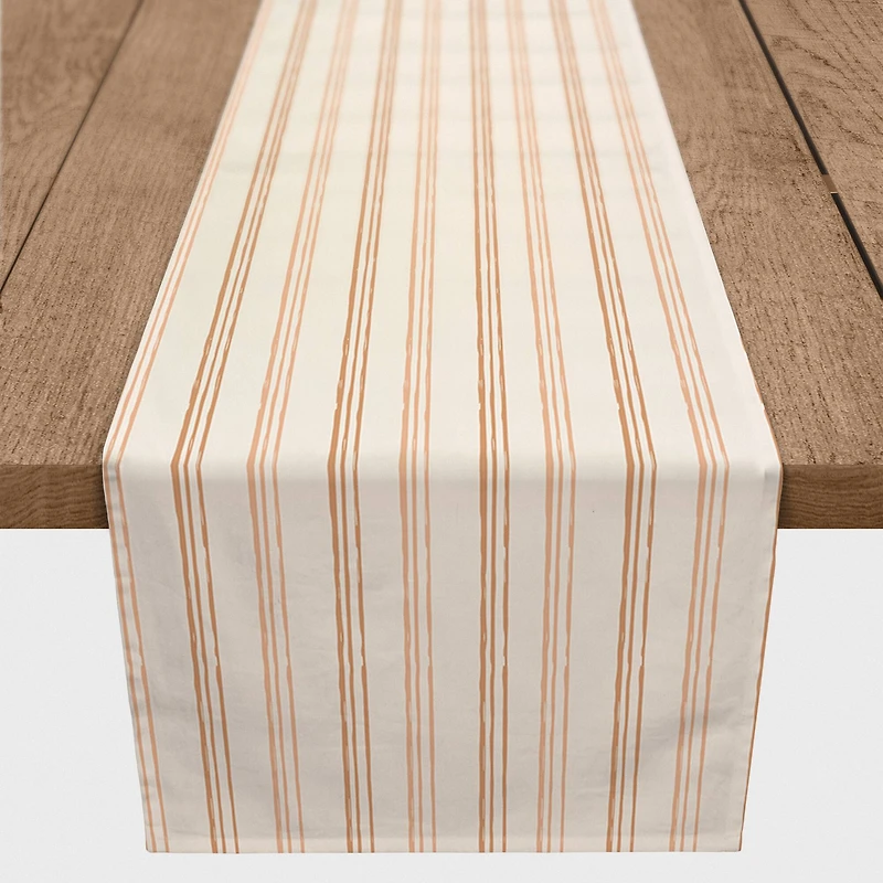 Pink & Rust Lines Indoor/Outdoor Table Runner