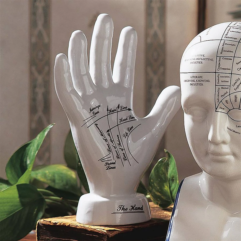Design Toscano Porcelain Palmistry Hand