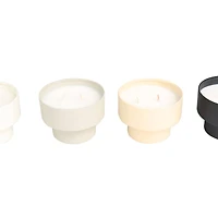 15oz. Egyptian Mint Scented 2 Wick Candle Set in Matte Metal Bowls