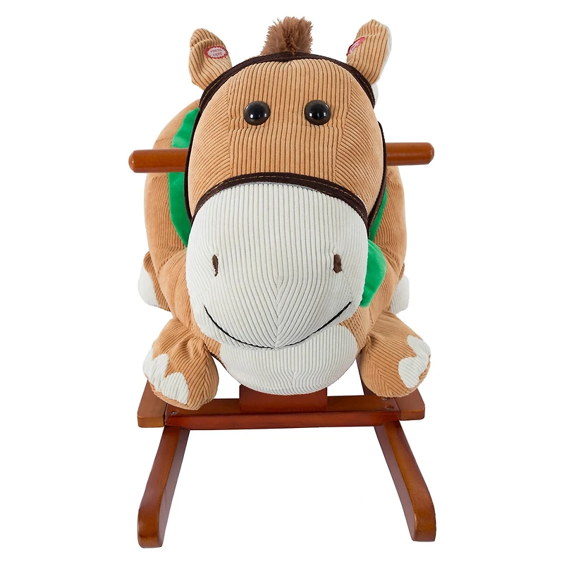 Toy Time Plush Rocking Horse Ride-On with Seat