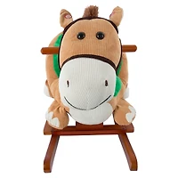 Toy Time Plush Rocking Horse Ride-On with Seat