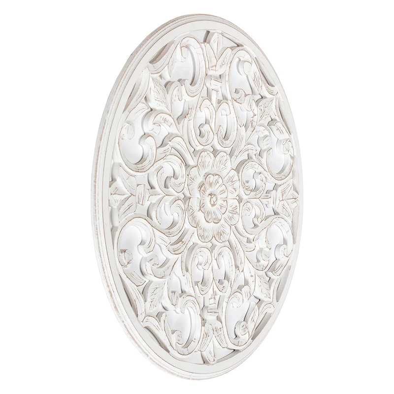 Habitat Bastia White Round Medallion