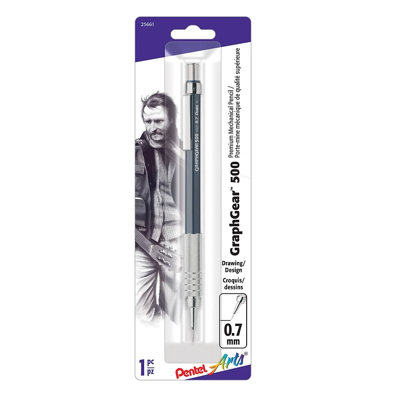 Pentel Arts® GraphGear™ 500 Mechanical Pencil, 0.7mm