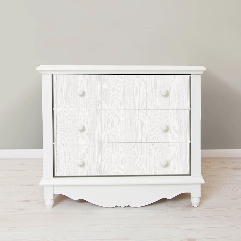 InHome Timber White Peel & Stick Wallpaper