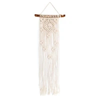 Solid Oak Make-Rame™ Lacy Diamonds Macramé Mini Wall Hanging Kit
