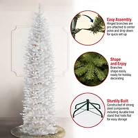 12ft. Pre-Lit Kingswood White Fir Artificial Christmas Tree