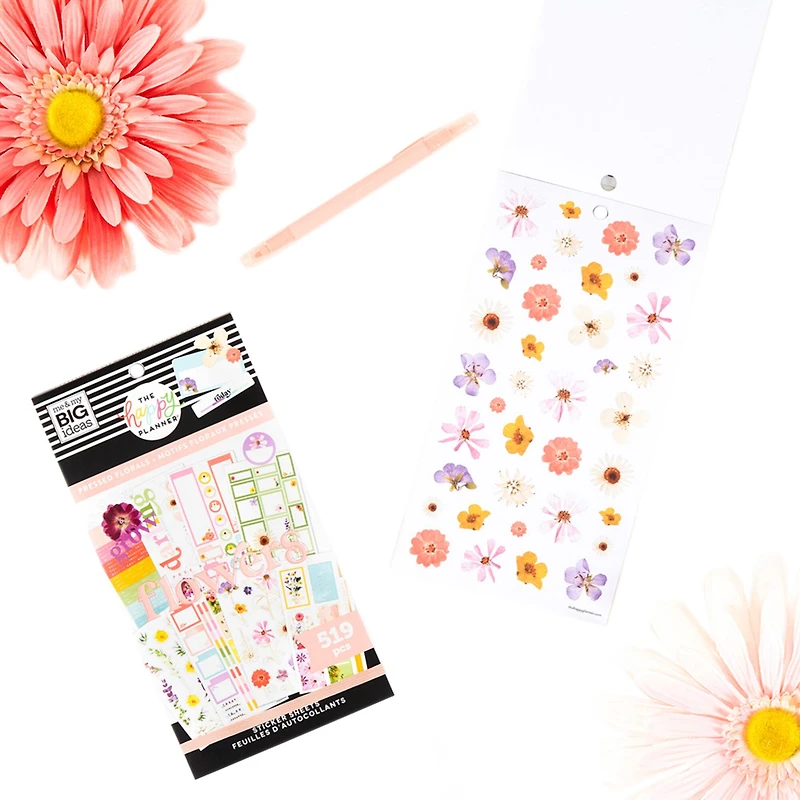 The Happy Planner® Pressed Florals Value Pack Stickers