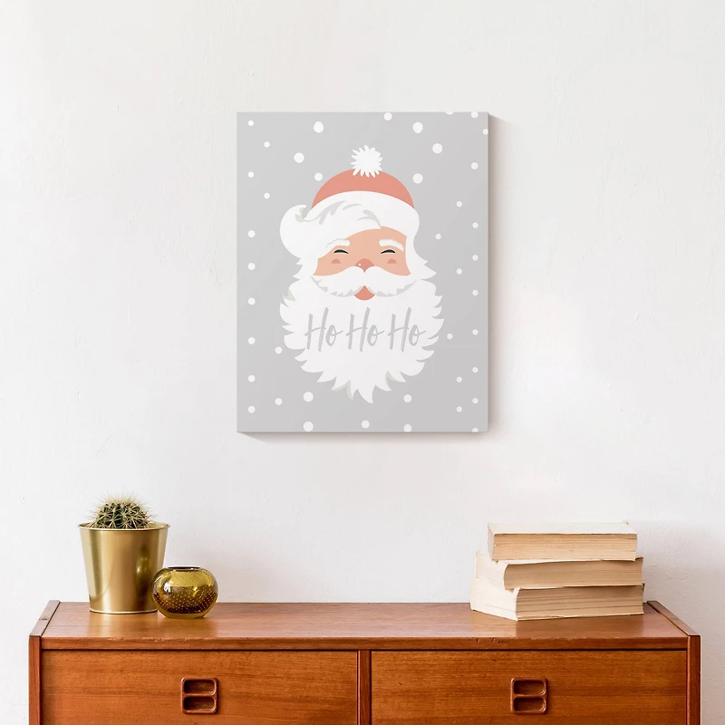 Ho Ho Ho Santa 11x14 Canvas Wall Art
