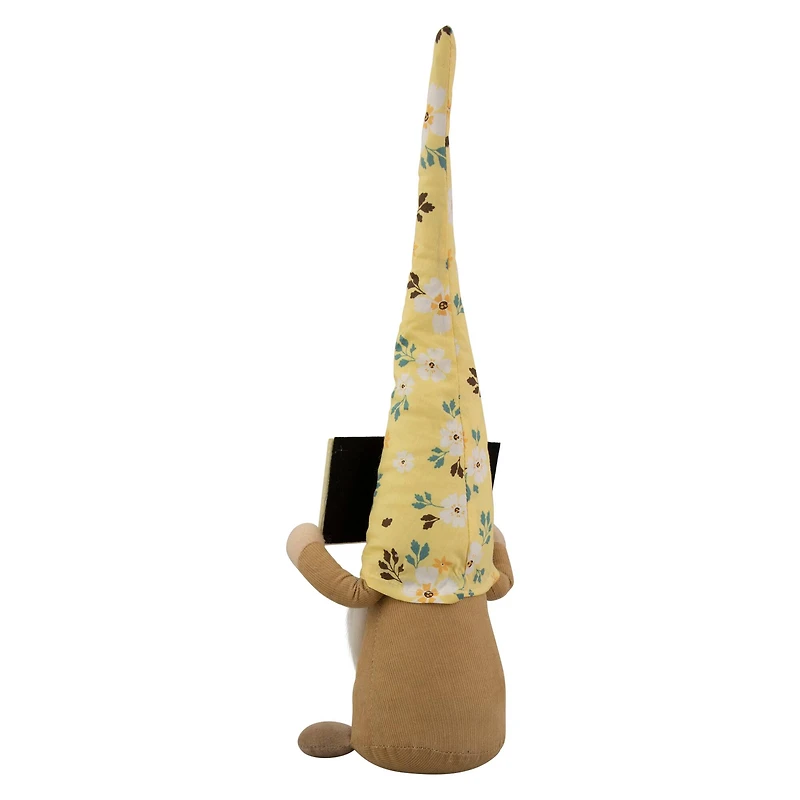 15" Spring Sunflower Hat Gnome with Home Sign