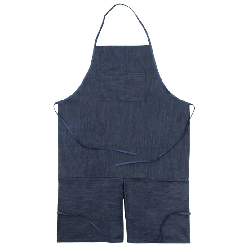 Creativity Street® Adult Dark Blue Denim Apron, 2ct.