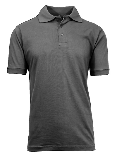 Galaxy by Harvic Short Sleeve Men's Pique Polo Shirt