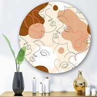 Designart - One Line Drawing Of Beautiful Woman