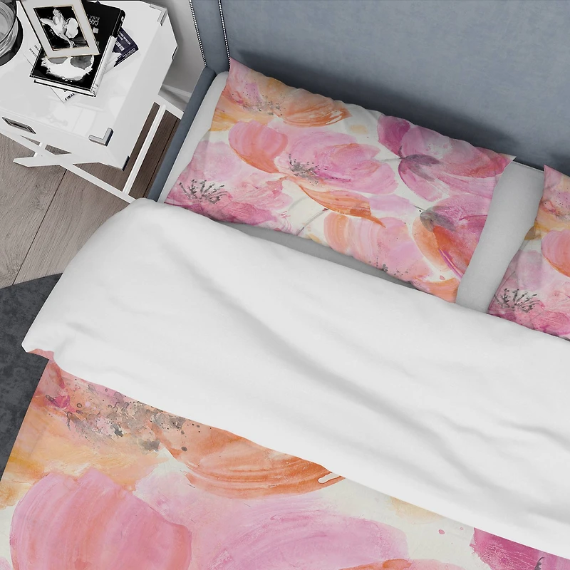 Designart 'Shabby Flower III' Shabby Bedding Set