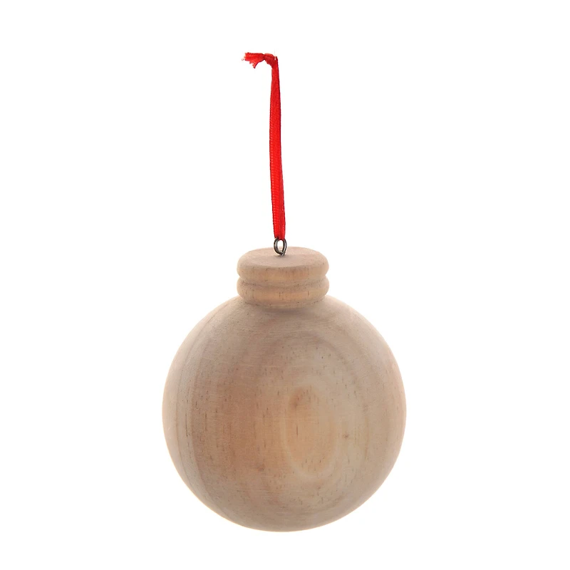 3.75" Unfinished Ball DIY Wood Ornament by Make Market®