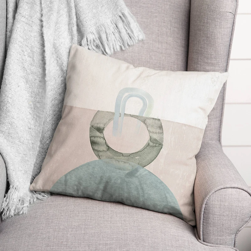 Chic Urban Abstract II 18" x 18" Throw Pillow