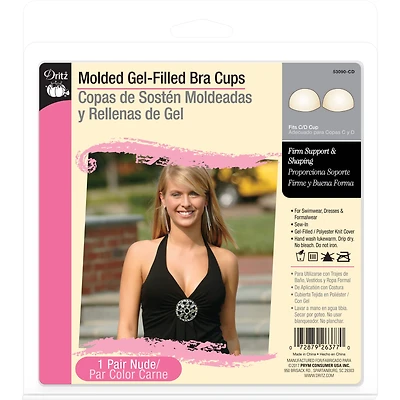 Dritz® Nude C/D Molded Gel-Filled Bra Cups