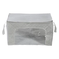 Honey Can Do Gray Clothes Storage Bags with Handles and Clear-View Windows, 3ct.