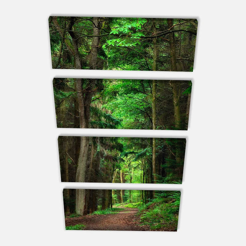 Designart - Dreamy Greenery in Dense Forest