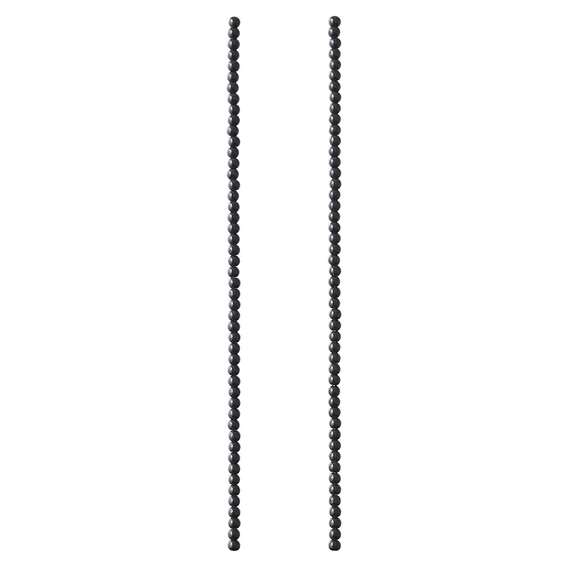 Black Round Glass Beads, 3mm by Bead Landing™