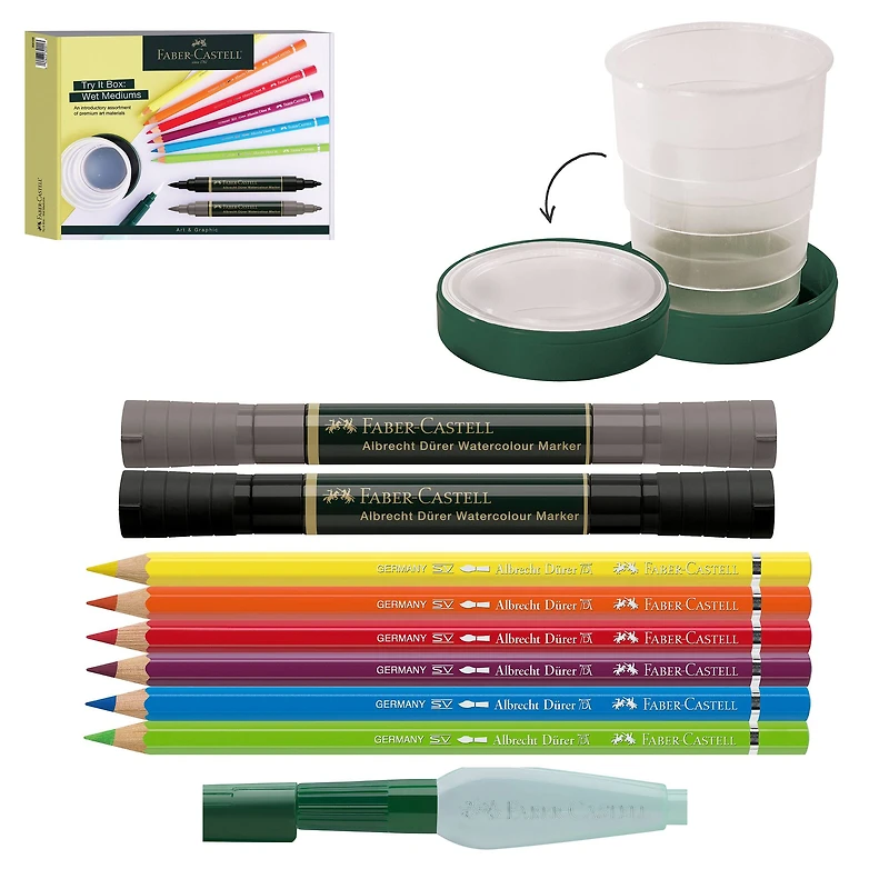 Faber-Castell® Wet Mediums Art & Graphic Try It Box Set