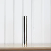 12" Cylinder Chrome Vase