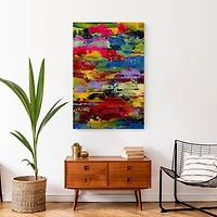 Neon Strokes 24" x 36" Canvas Wall Art