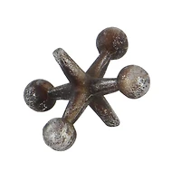 CosmoLiving by Cosmopolitan Silver Jacks Sculpture Set