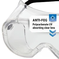 Non-Vented Anti-Fog & Anti-Splash Safety Goggles