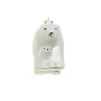 4.25" Polar Bear Glass Ornament by Ashland®