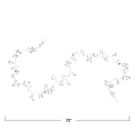 Hello Honey® 6ft. Clear Acrylic Beads & Silver Metal Garland