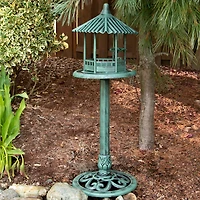 3.3ft. Verdigris Gazebo Standing Bird Feeder
