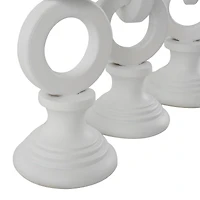 White Chain Link Candle Holder Set