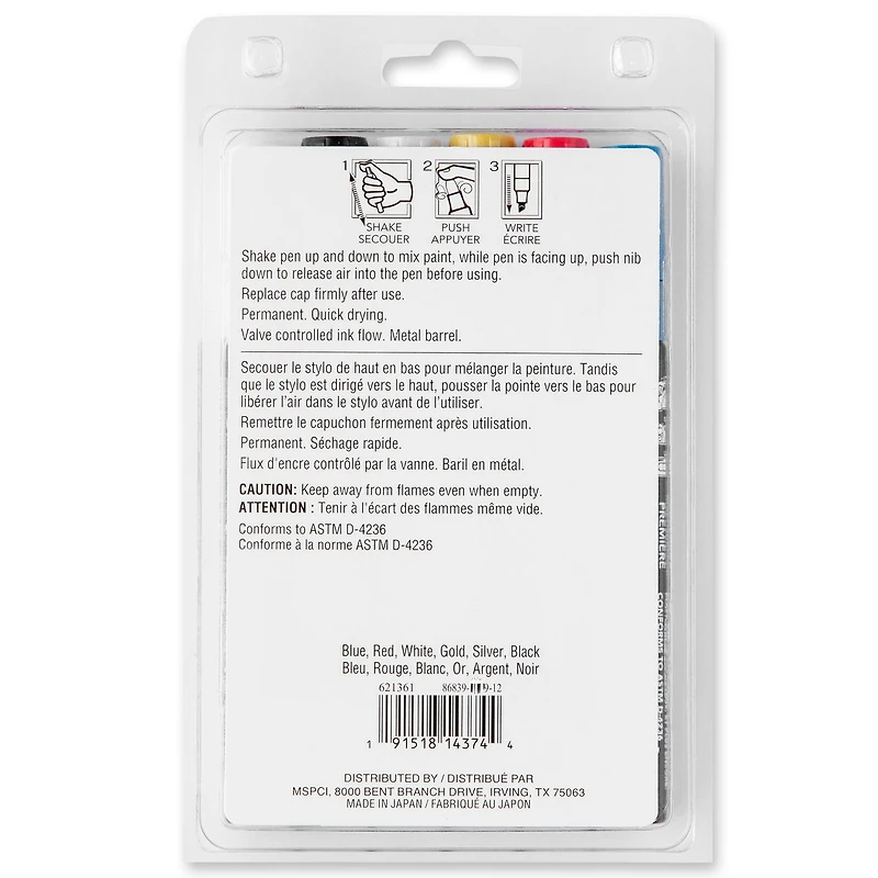 6 Packs: 6 ct. (36 total) Premium Chisel Tip Oil-Based Paint Pens by Craft Smart®