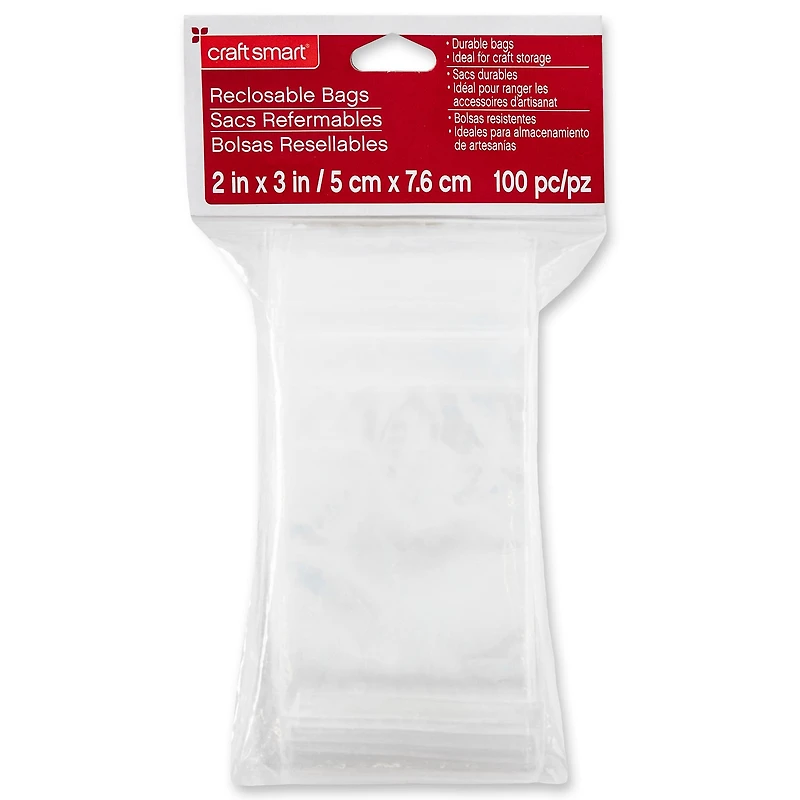 12 Packs: 100 ct. (1200 total) Recloseable Bags by Craft Smart
