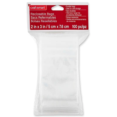12 Packs: 100 ct. (1200 total) Recloseable Bags by Craft Smart