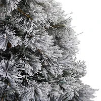 4.5ft. Unlit Flocked Black Spruce Artificial Christmas Tree