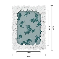 Just Jane 5" x 7" White Butterfly Frame by Studio Décor®