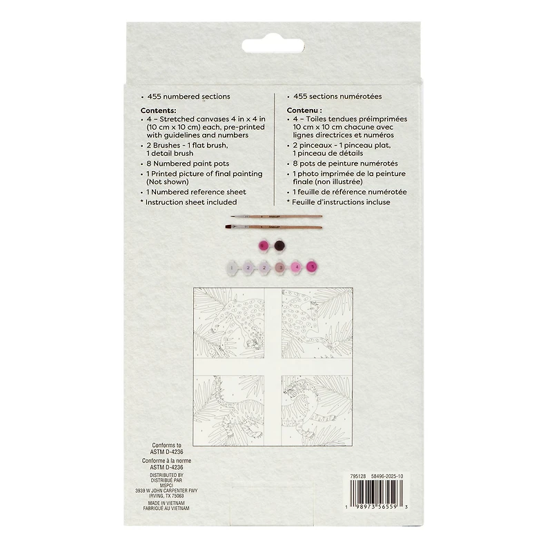 Tigers Paint-by-Number Gallery Mini Kit by Artist's Loft®