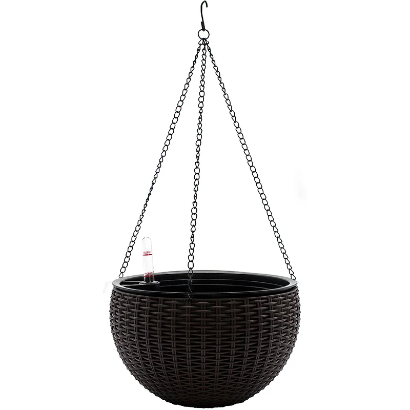 Sorbus 28" Brown Round Hanging Planters, 2ct.